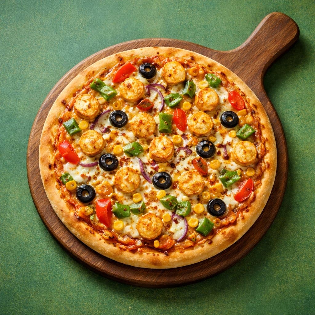Thin Crust Veg & Paneer Pizza